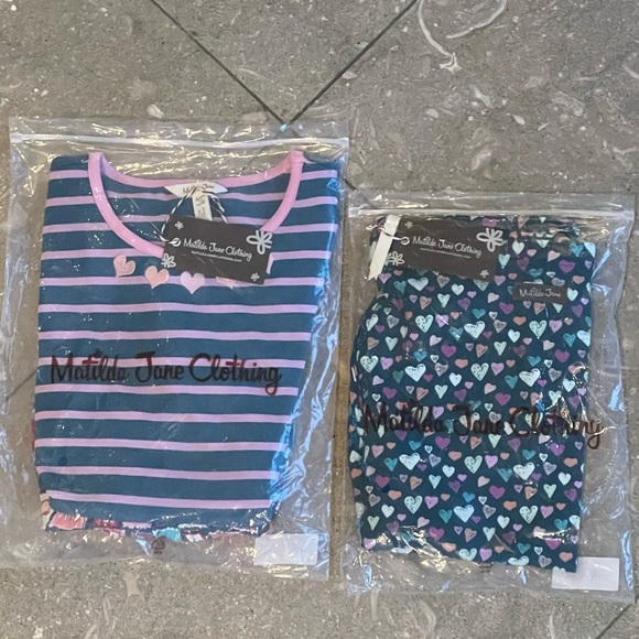 💕NWT Matilda Jane Heart Set 💕 Girls Size 12 Adorable Heart Tunic and Leggings - Picture 2 of 11